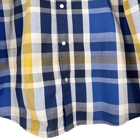 Levis Plaid Western Pearl Snap Mens Long Sleeve Multicolored Shirt XXL - Picture 4 of 15